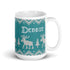 Scandinavian Moose Mug, Knitting Name Mug, Christmas Sweater Mug